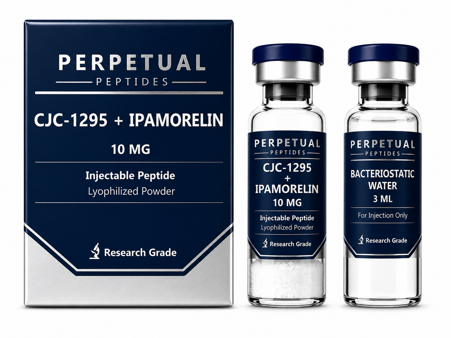 péptidos ipamorelin CJC-1295 + 10mg – Perpetual Peptides Size:6 Pack bpc-157 cycling protocol dosing skin purification supplement