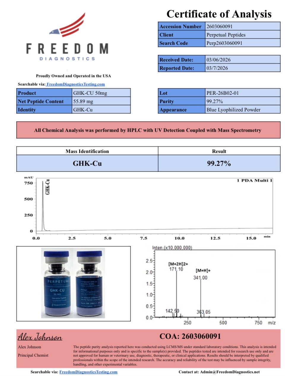 GHK-CU 50 mg Research Kit + 3ml Agua Bacteriostatica
