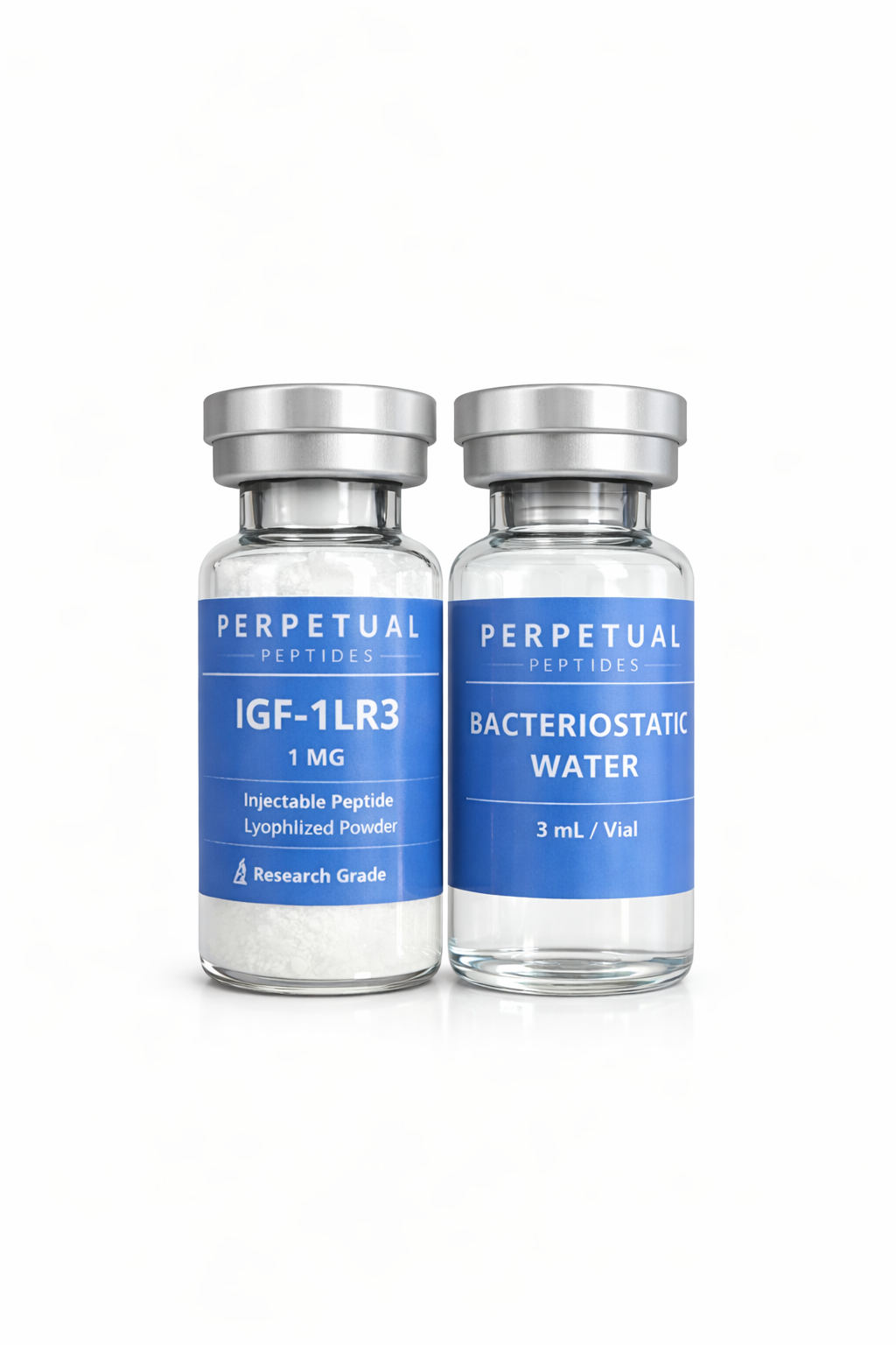 IGF-1 LR3 1mg Research Kit + 3ml Agua Bacteriostatica Kit