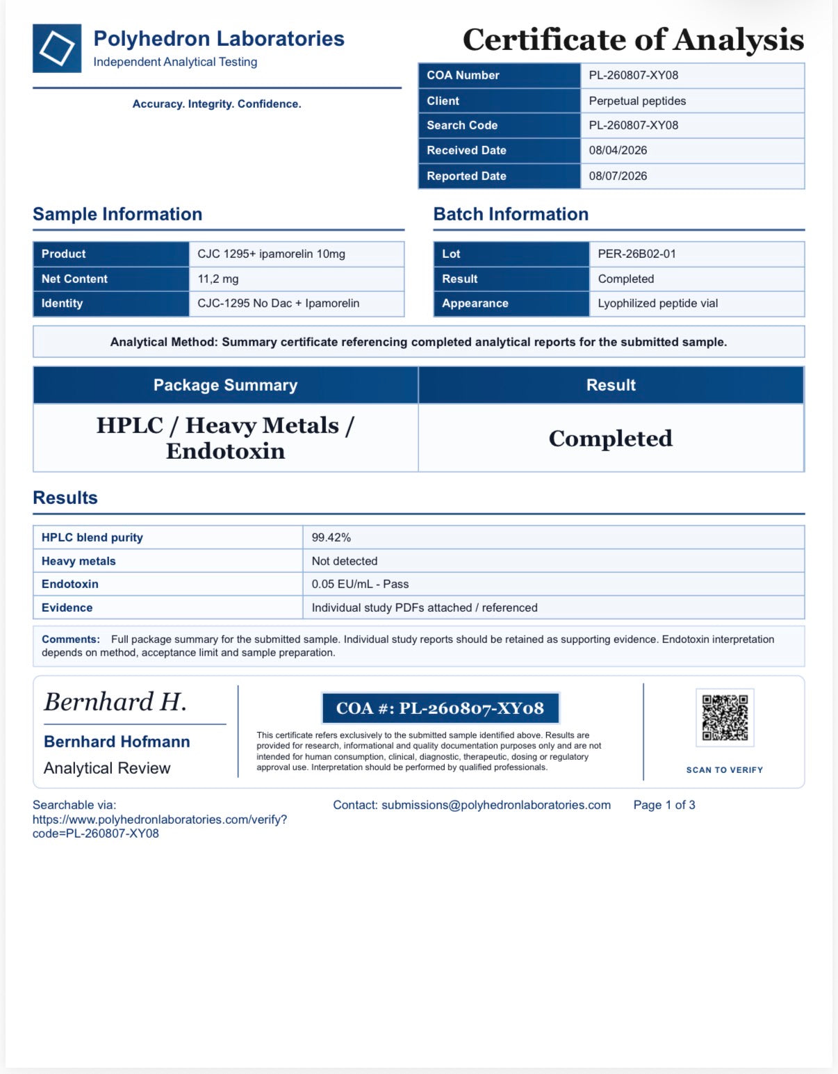 CJC-1295 + Ipamorelin 10mg