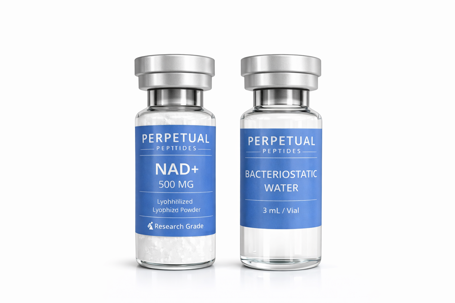 NAD+ 500mg Research kit + (3ml agua bacteriostatica)